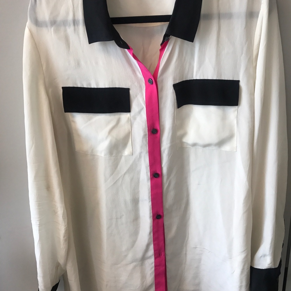 Long sleeve Cream Blouse